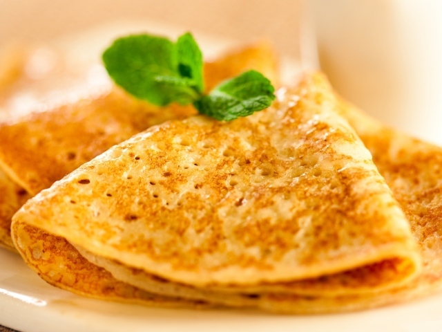 Блины с мятой на Масленицу