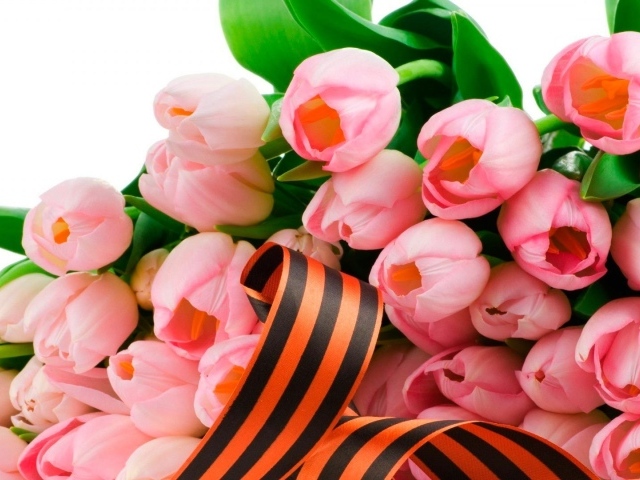 Тюльпаны в День Победы 9 мая