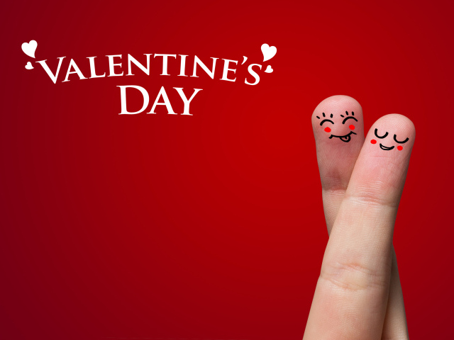 Парочка пальцев на День Святого Валентина 14 февраля