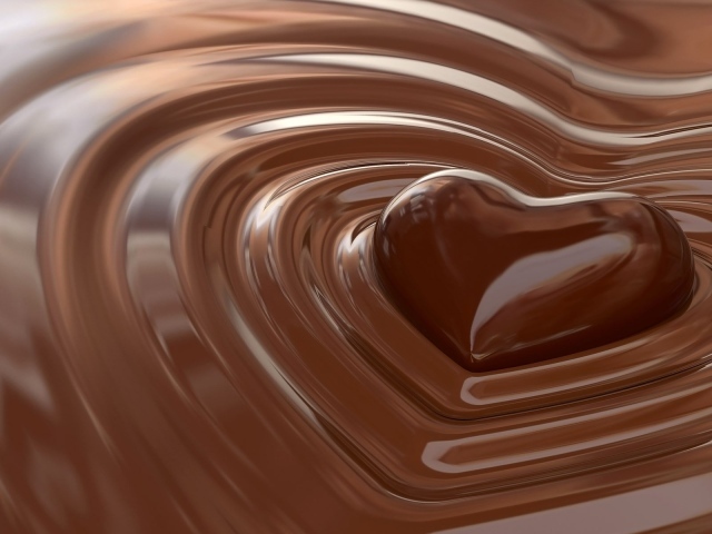 Шоколадное сердце на День Влюбленных 14 февраля