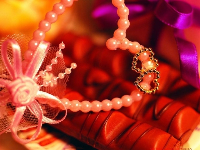 Жемчужное сердце на День Влюбленных 14 февраля