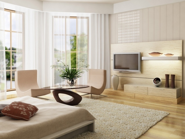 Светлая гостиная 