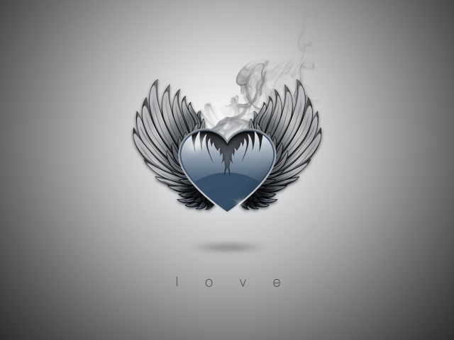 Сердечко с крыльями