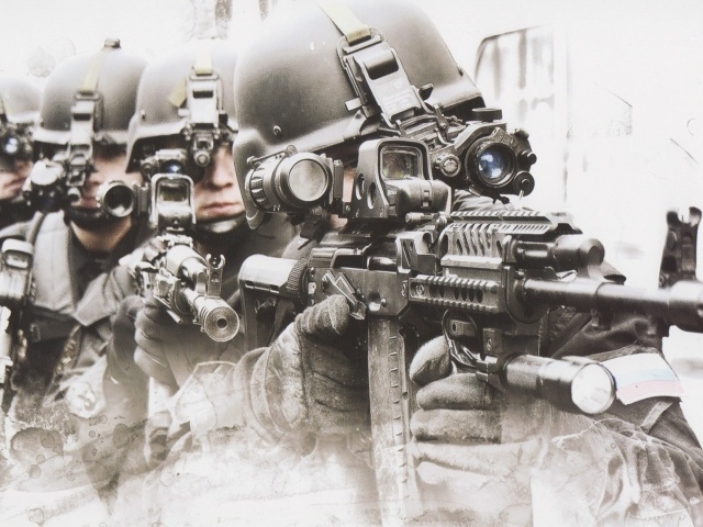 Четыре солдата спецназа