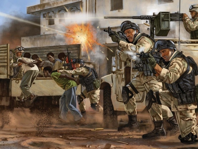 Работа спецназа