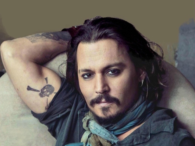 Популярный кино Актер Джонни Депп