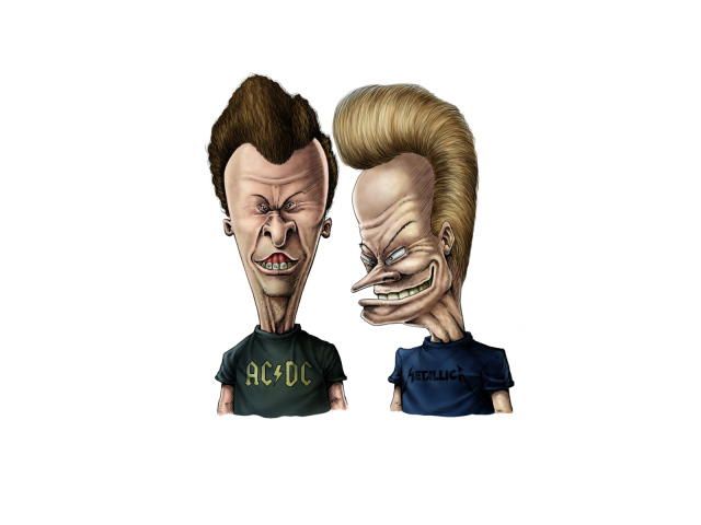 Дружеский шарж на бивис и баттхед