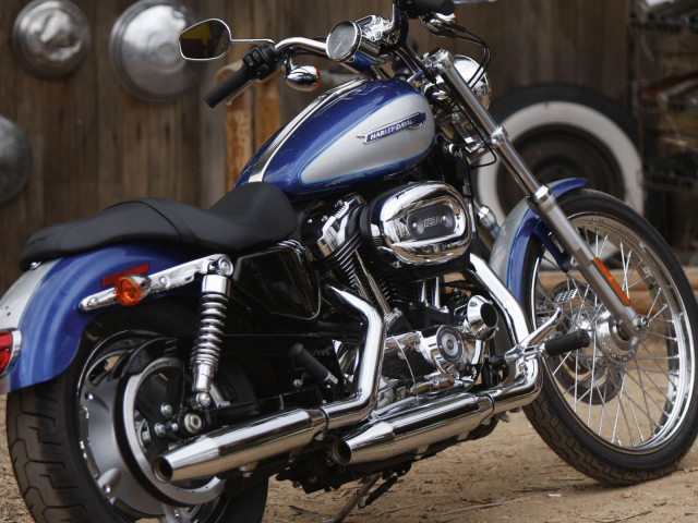 Невероятно быстрый мотоцикл Harley-Davidson XL 1200C Sportster Custom
