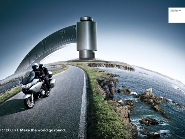 BMW на глобусе