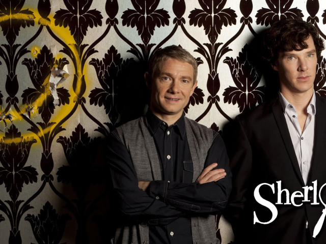 Веселый постер сериала Шерлок
