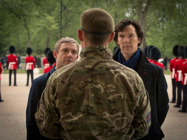 Беседа с военным в сериале Шерлок