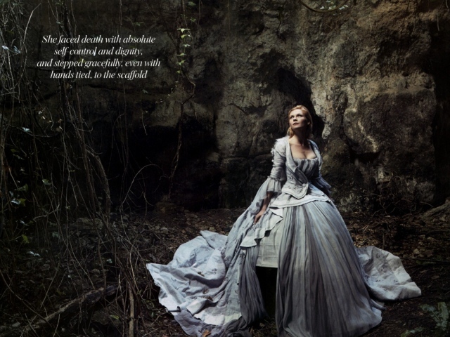 Актриса в роли Марии Антуанетты