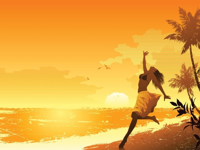 Зажигательный танец на пляже