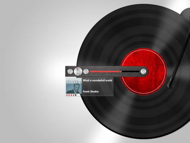 Проигрыватель в стиле пластинки