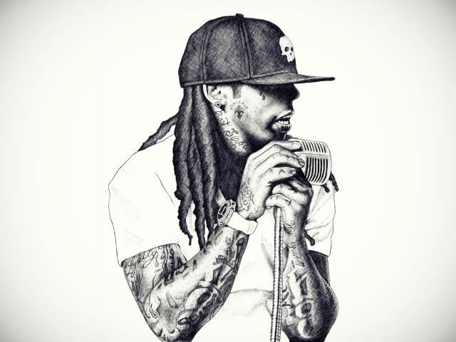 Репер с микрофоном