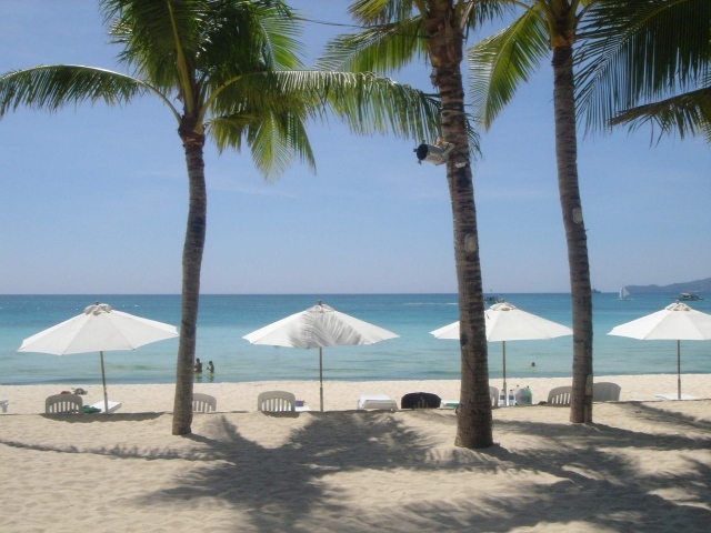 Белый пляж на Филиппинах