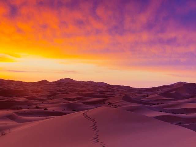 Дюны в пустыне Сахара