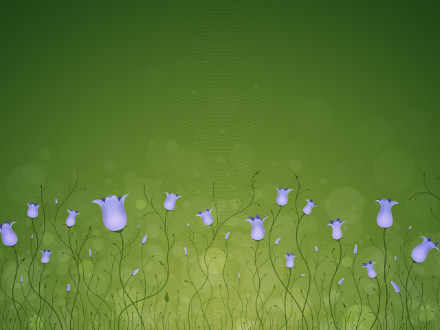 Красивый рисунок цветы колокольчики