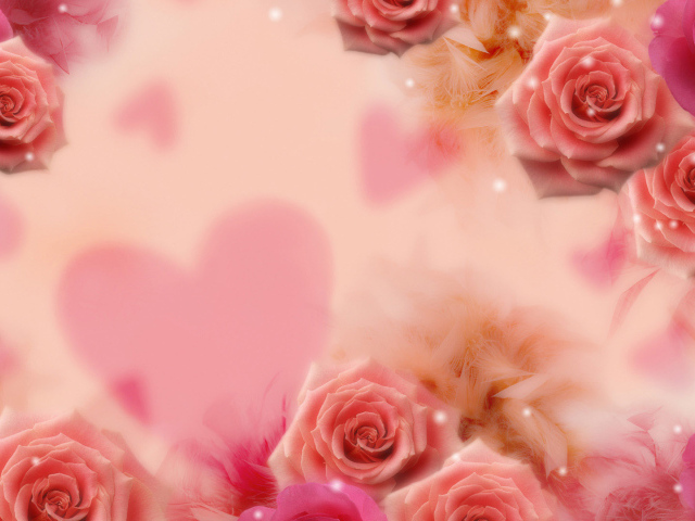 Розы и сердце