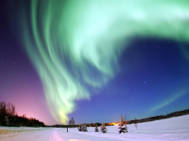 Северное полярное сияние