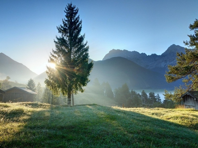 Закат в горах