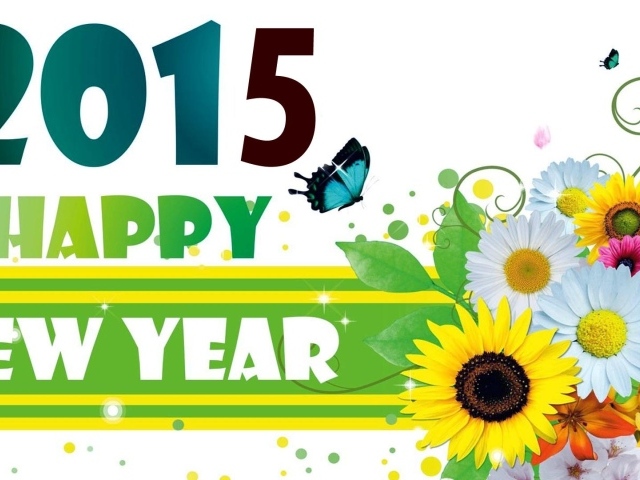 Яркий букет на Новый Год 2015
