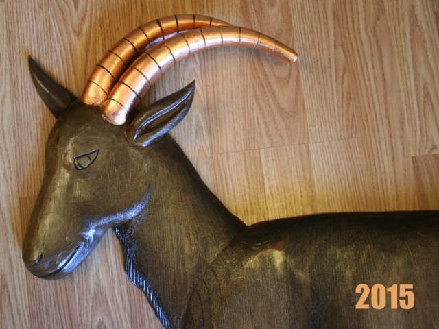 Новый Год 2015 деревянная коза