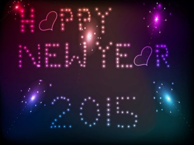 Табло с надписью 2015