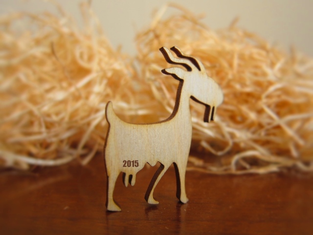 Деревянная коза на Новый Год