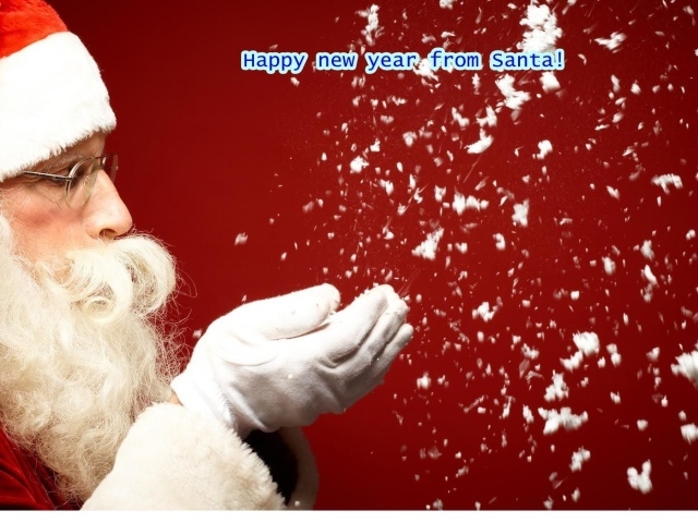 Санта желает Счастливого Нового года