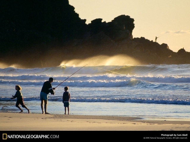 Рыбалка во время шторма