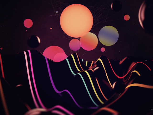 Разноцветные линии