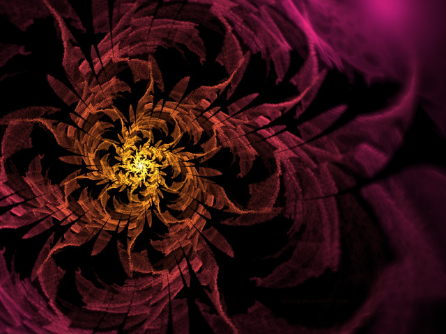 Спиральный цветок