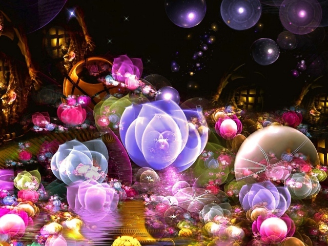 Абстракция с пузырями