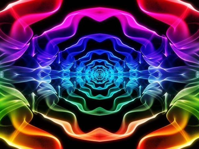 Абстрактный цветной тоннель