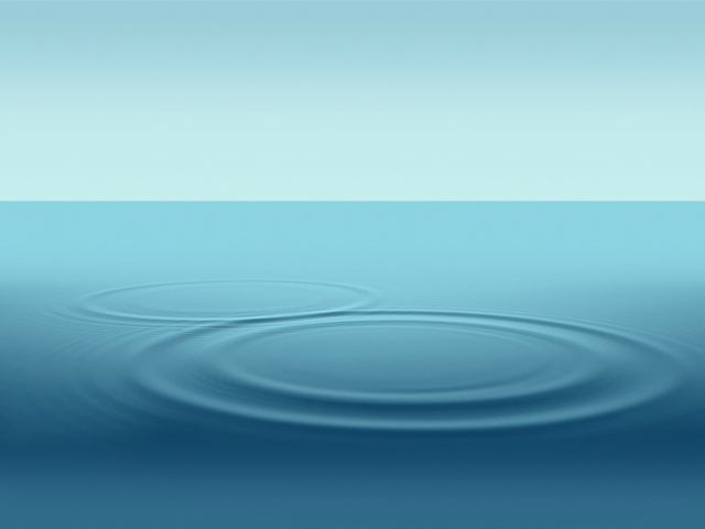 Круги на синей воде