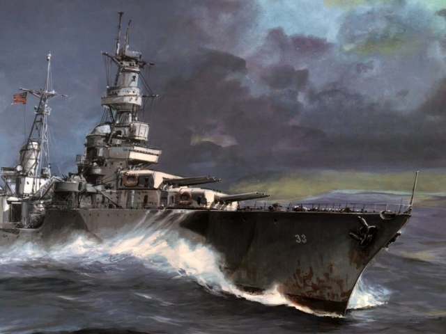 Американский боевой корабль
