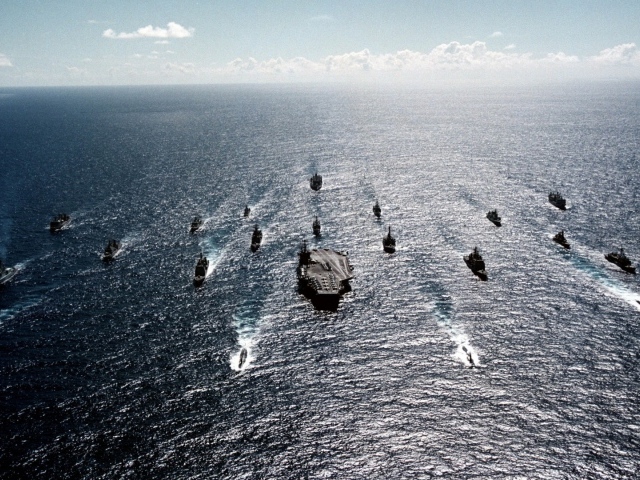 Эскадра военных кораблей