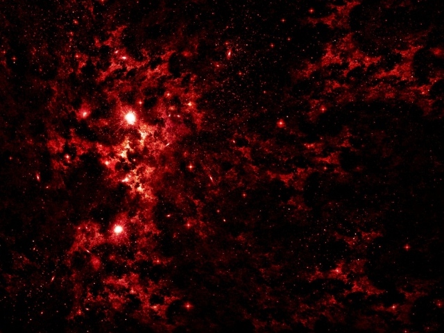 Скопление красных звезд