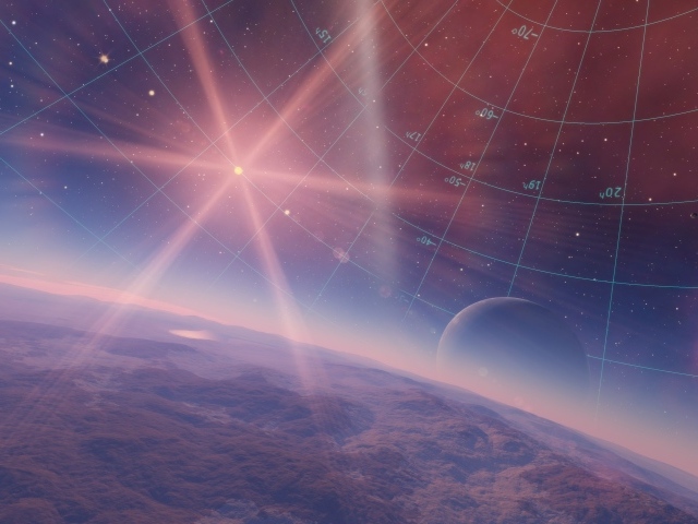 Координатная сетка в космосе