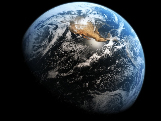 Планета Земля в космосе