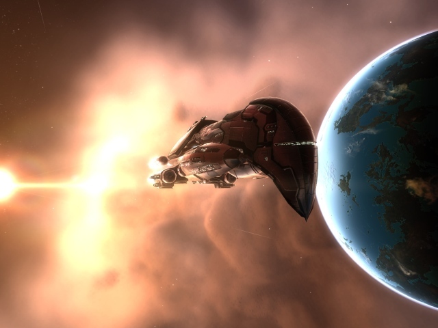 Инопланетный корабль у Земли