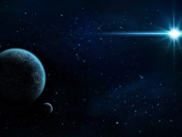 Планета со спутником