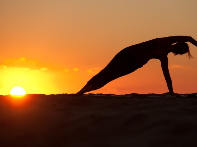 Фитнес на закате