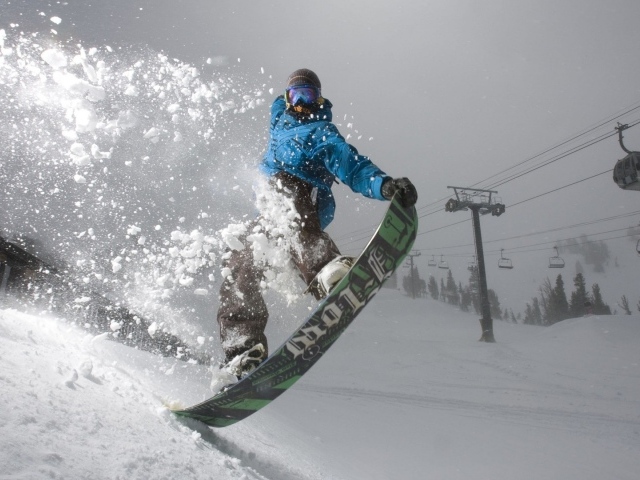 Зимний вид спорта сноуборд