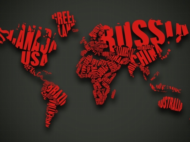 Стильная карта мира