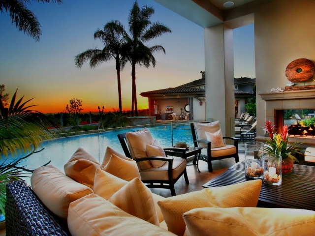 Вечер на курорте Бали