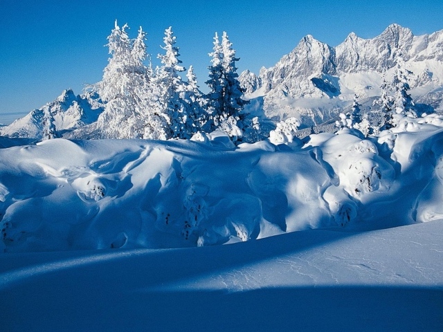 Альпы на горнолыжном курорте Шладминг, Австрия