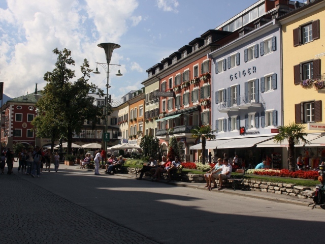 Площадь на курорте Лиенц, Австрия