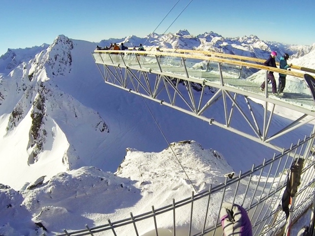 Ущелье на горнолыжном курорте Зёльден, Австрия